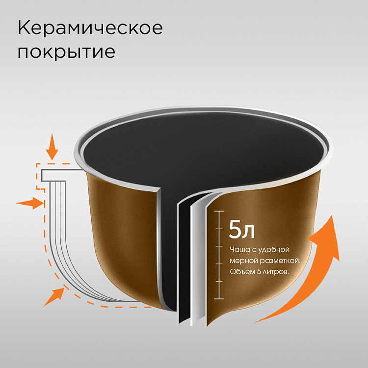 Умная мультиварка REDMOND RMC-M800S - фото 4 - купить в интернет-магазине Редмонд