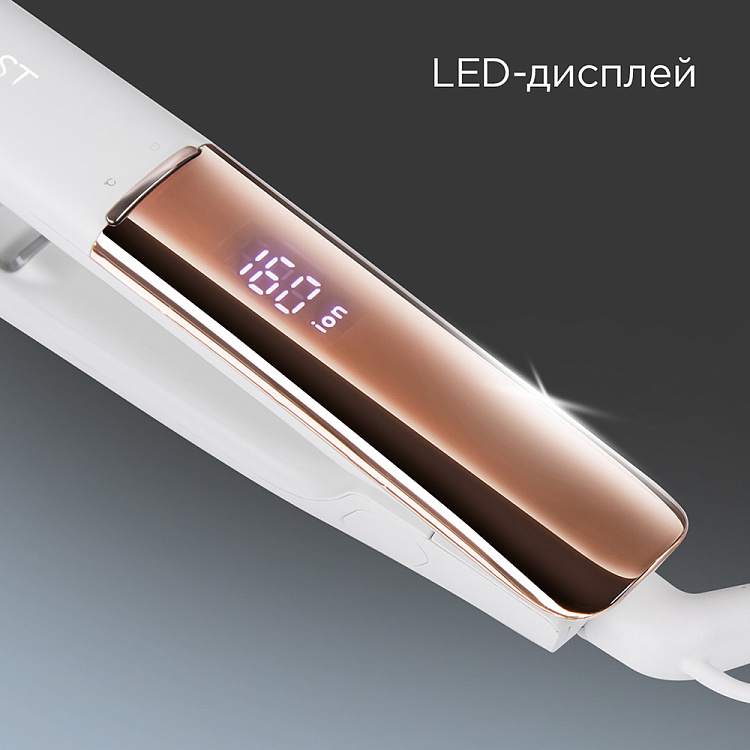 Выпрямитель для волос РЕДМОНД HS1716 (белый) - фото 5 - купить в интернет-магазине Редмонд