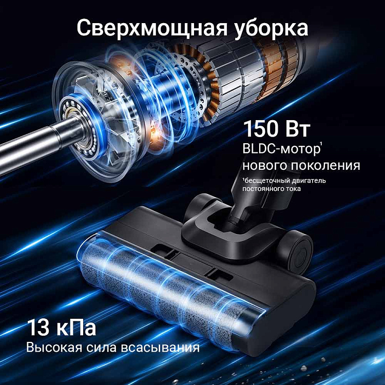 Пылесос вертикальный беспроводной РЕДМОНД MultiClean VH1350 Slim Vac - фото 4 - купить в интернет-магазине Редмонд