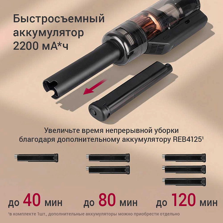 Пылесос вертикальный беспроводной РЕДМОНД VH1335 - фото 7 - купить в интернет-магазине Редмонд