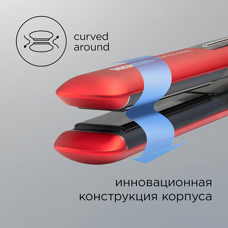 Выпрямитель для волос REDMOND HS1714 (красный) - фото 2 - купить в интернет-магазине Редмонд
