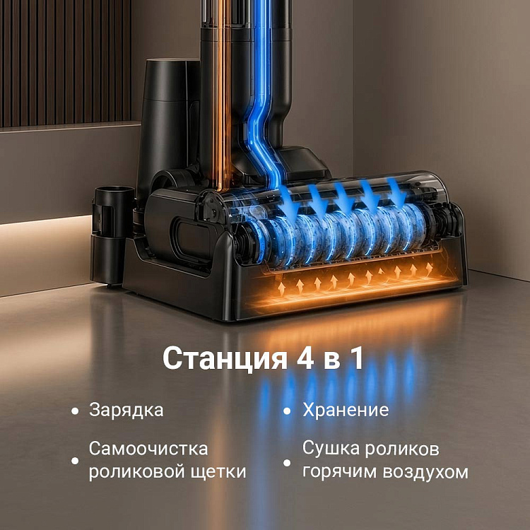 Пылесос вертикальный беспроводной РЕДМОНД MultiClean VH1350 Slim Vac - фото 5 - купить в интернет-магазине Редмонд